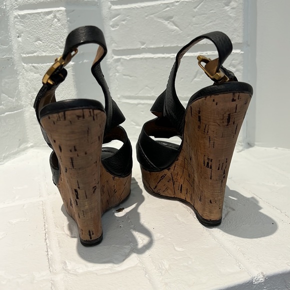 Chloé Cork Wedge Sandals - Picture 3 of 4